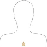 Pendant Virgin Guadalupe Rectangular Medal 24mm Yellow and Rose Gold 14k [P037-022]