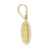 Small Virgin Guadalupe Pendant Round 13mm Tricolor Gold 14k [P039-016]
