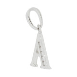 Initial Capital Letter A Pendant CZ 11mm Yellow Gold 14k [P041-051]