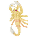Fancy Scorpion Pendant CZ25mm Tricolor Gold 14k [P051-014]