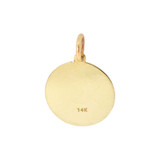 Mini Colorful Virgin Guadalupe Pendant 10mm Yellow Gold 14k [P054-039]