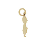 Boy Pendant Silhouette 8mm Yellow Gold 14k [P058-003]