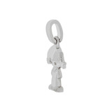 Small Girl Pendant 11mm White Gold 14k [P058-055]