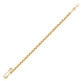 Hollow Round Links Lady Bracelet Yellow Gold 14k [B013-040]