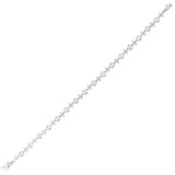 Abstract Lady Bracelet CZ White Gold 14k [B015-053]