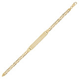 Curb Link ID 120 4.5mm Lady Bracelet Yellow Gold 14k [B030-095]