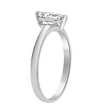 Solitaire Lady Engagement Ring Marquise CZ White Gold 14k [R090-060]