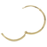 Classic Hoop Huggies Earring 16mm Polished Yellow Gold 14k [E004-022]