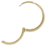 Classic Hoop Huggies Earring 13mm Polished Yellow Gold 14k [E004-021]