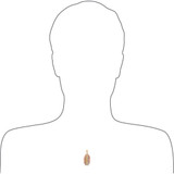 Guadalupe Full Figure Pendant 3 Sizes Tricolor Gold 14k USA [P024-054_056]