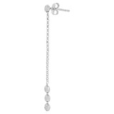 Sparkling Mini Disks Dangling Drop Earring White Gold 14k [E010-074]