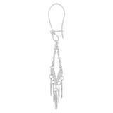 Fancy Chandelier Extra Sparkly Drop Dangle Earring White Gold 14k [E024-082]