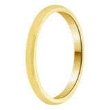 Classic Plain Polished Band Ring 2mm Width Yellow Gold 14k [R009-000]