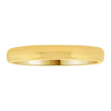 Classic Plain Polished Band Ring 3mm Width Yellow Gold 14k [R011-000]