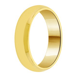 Classic Plain Polished Band Ring 5mm Width Yellow Gold 14k [R015-000]