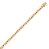 Domed Cuban Link Chain 6mm Width Hollow Yellow 14k Gold [C076-X39_X49]