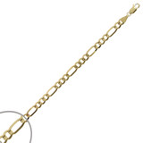 Figaro Link Chain 140 Gauge 5.0mm Width Solid Yellow 14k Gold [C003-106_126]