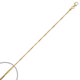 Diacut Snake Chain 1.5mm Width Solid Yellow 14k Gold [C032-206_224]