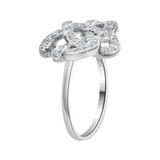 Heart Ring Cubic Zirconia White Gold 14k [R103-072]