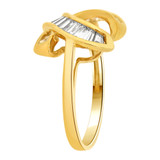 Heart Ring Cubic Zirconia Yellow Gold 14k [R105-011]