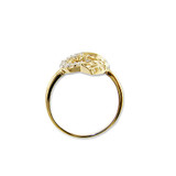Heart Ring Cubic Zirconia Yellow Gold 14k [R105-017]