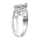Lady Ring Cubic Zirconia White Gold 14k [R105-063]