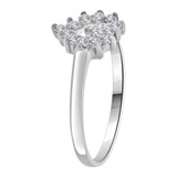 Small Heart Ring Cubic Zirconia White Gold 14k [R109-066]