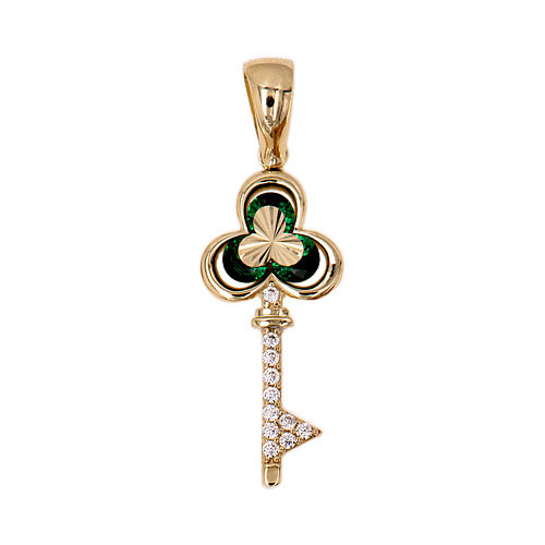 Golden Handbag Pendant - P11434G-C12
