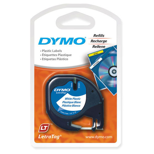 dymo white plastic