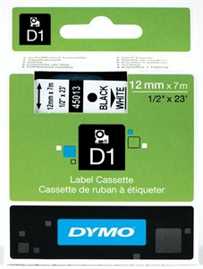 Dymo LabelManager D1 Tape 45013 12MM X 