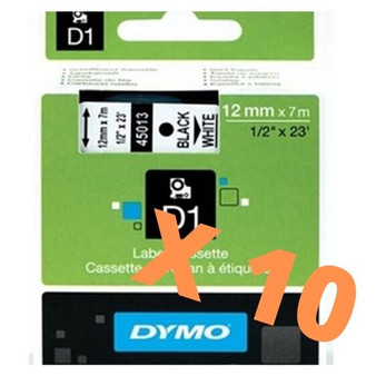 Dymo 2093097 LabelManager D1 Tape 45013 12MM X 7M Black on White - LIMITED OFFER