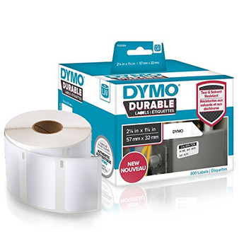 Dymo 1933084 Durable LabelWriter Labels 57mm x 32mm Roll of 800 Labels