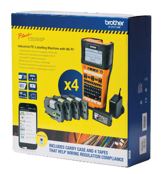 Brother P-Touch PT-E550WSP Industrial Labeller Kit
