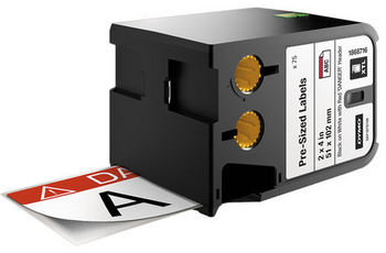 Dymo XTL Pre-Sized Safety Labels 51x102mm - DANGER