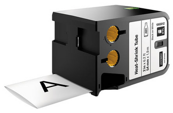 Dymo XTL Continuous Heat Shrink Tube Black on White 54mm 1868812