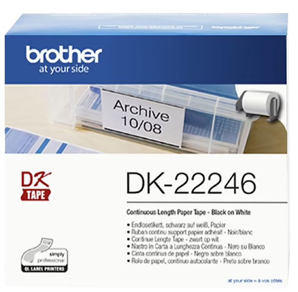 Brother DK-22246 (FORMERLY DK-22243) Continuous Length Paper Label Tape - 102mm wide