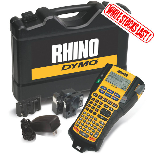 Dymo Rhino 5200 Industrial Labeller with Hard Case Kit 