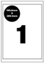 A4 Printer Labels - 1 Up