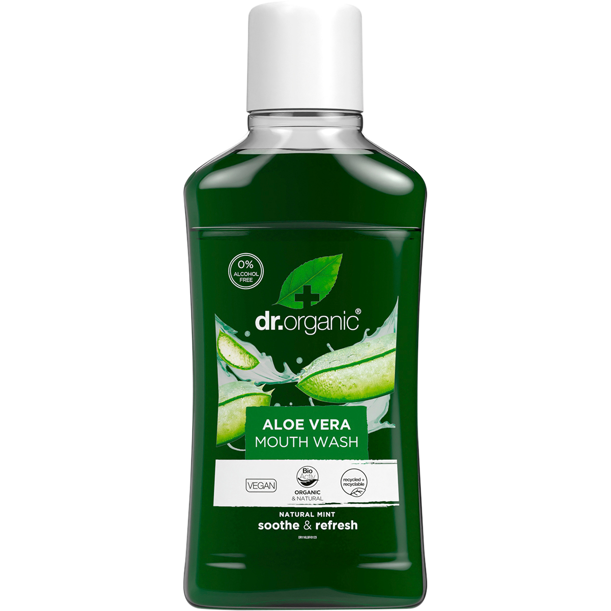 Dr Organic Aloe Vera Mouthwash 500ml | Buy Organics Online