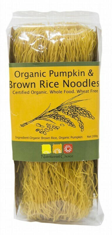 Nutritionist Choice Brown Rice and Pum packetin Noodles 200g