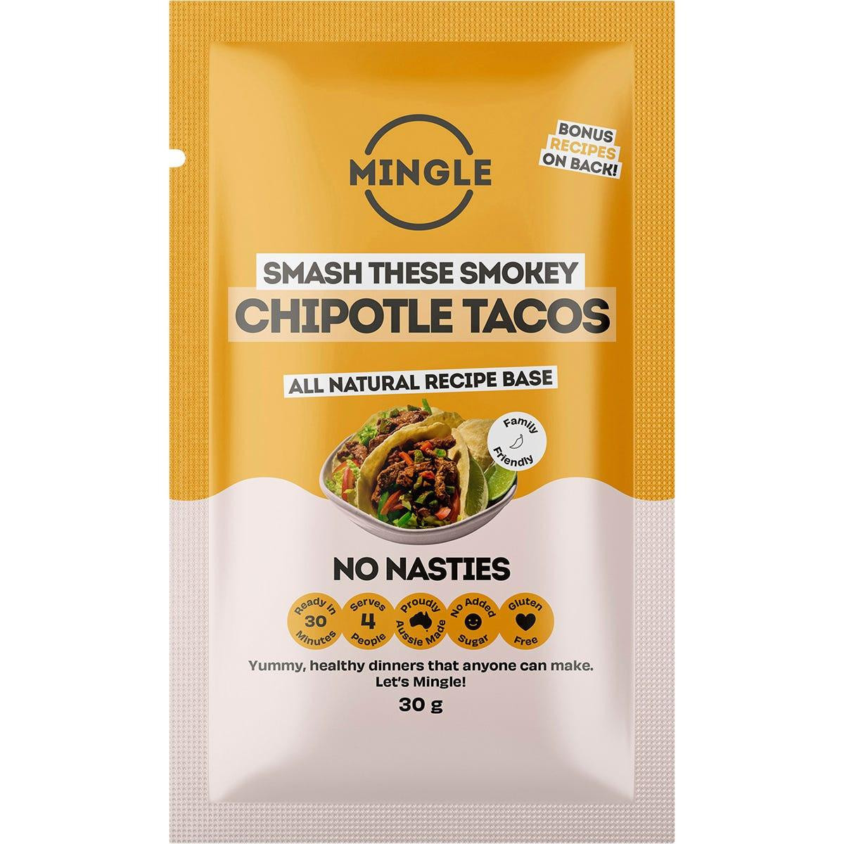 Mingle Chow Mein All Natural Recipe Base 12 x 40g Buy Organics