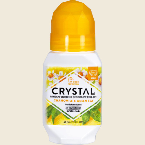 Crystal Roll-On Deodorant Chamomile & Green Tea 66ml