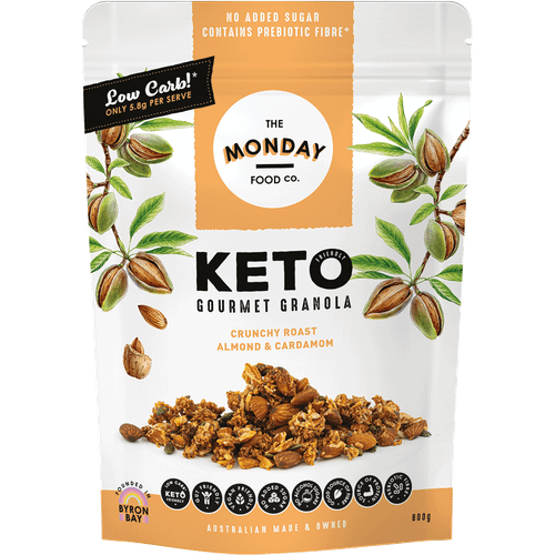 The Monday Food Co. Keto Gourmet Granola Crunchy Roast Almond & Cardamon 800g