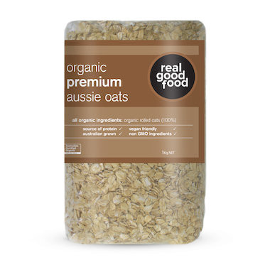Real Good Food Oats Rolled Premium Aussie Organic 1kg