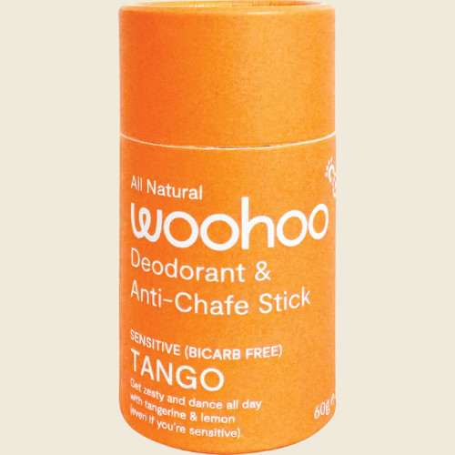 Woohoo Body Deodorant Stick Tango Sensitive Bicarb Free 60g