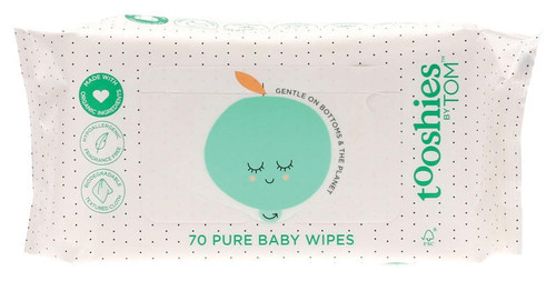 Tom Organic Tooshies Pure Baby Wipes 70