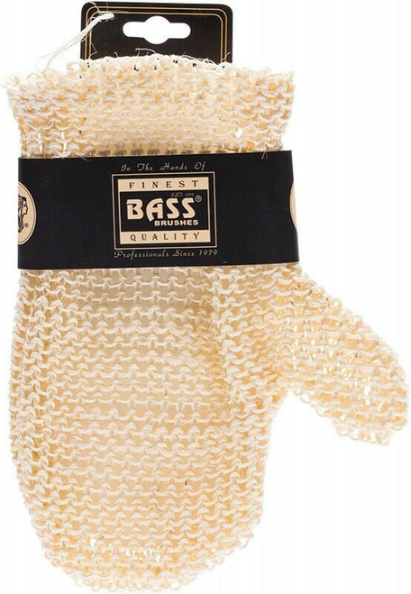 Bass Body Care Sisal Deluxe Hand Glove Knitted Style, Firm 1