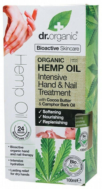 Dr Organic Hemp Oil Intensive Hand and Nail Treatment 100ml