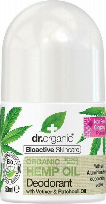 Dr Organic Hemp Oil Roll On Deodorant 50ml