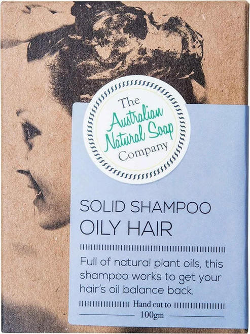 The Australian Natural Soap Co Solid Shampoo Bar Oily Hair 100g